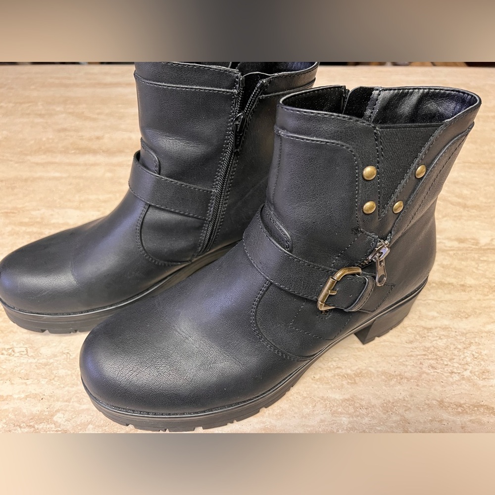 Black Moto Ankle Boots